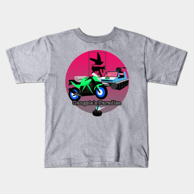 Gangsta's Paradise Kids T-Shirt by momomoma